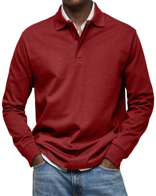 ROUSSEL PARIS | POLO ÉLÉGANT À MANCHES LONGUES POUR HOMME