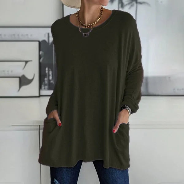 IRIS™|RELAXED LONG SLEEVE TOP
