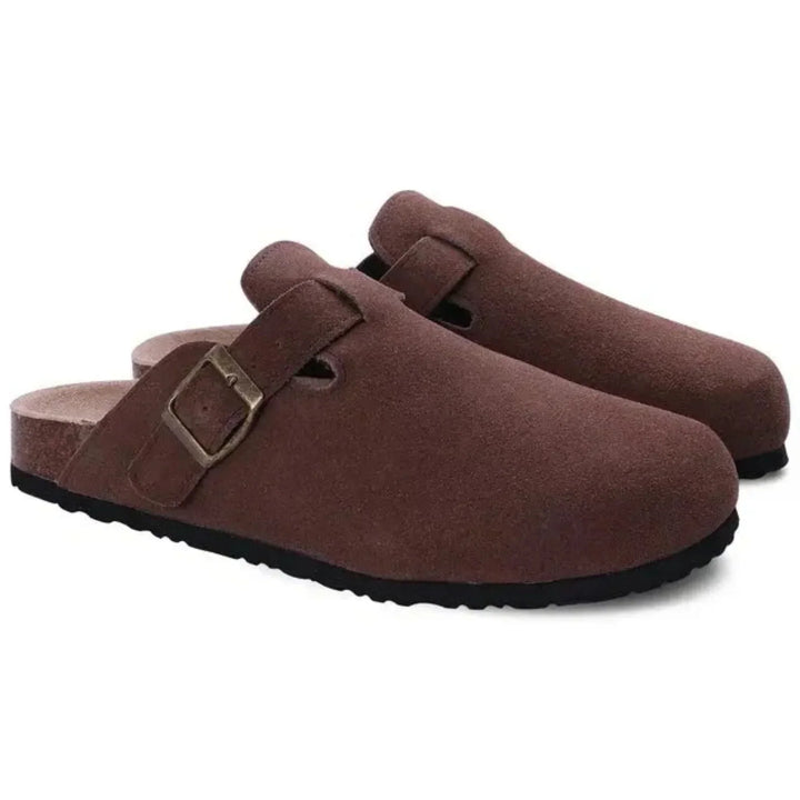 Valentin | Sabots à boucle en daim pour homme