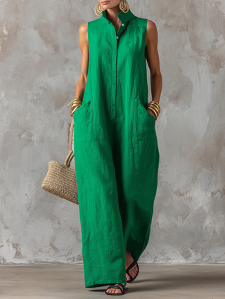 Cora - Minimalist Sleeveless Jumpsuit