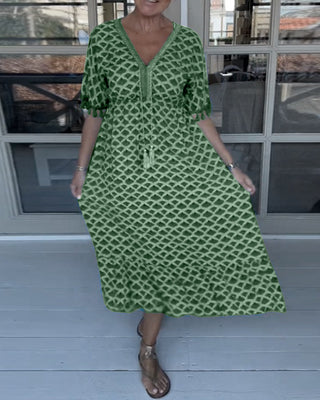 Winona | Robe à Franges en V d&