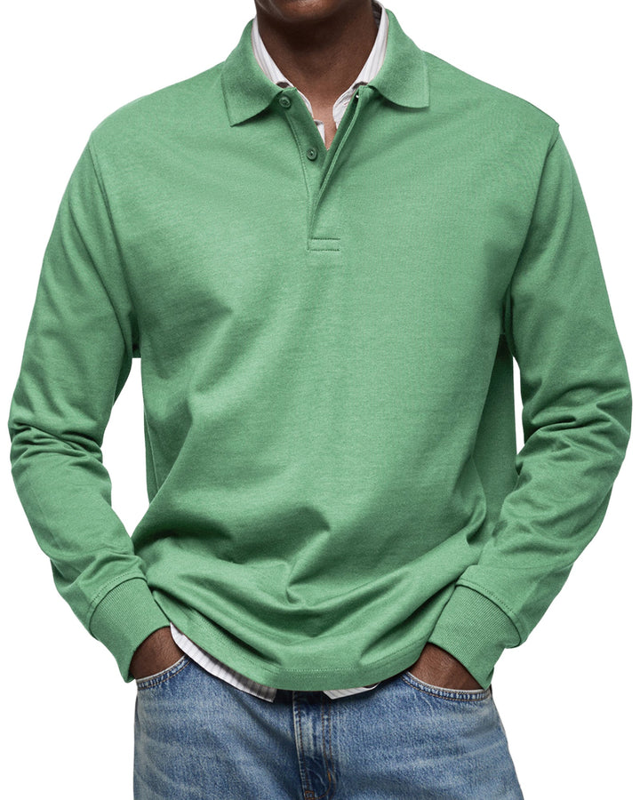 ROUSSEL PARIS | POLO ÉLÉGANT À MANCHES LONGUES POUR HOMME