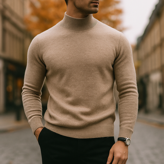 CALDER™|HALF NECK SWEATER