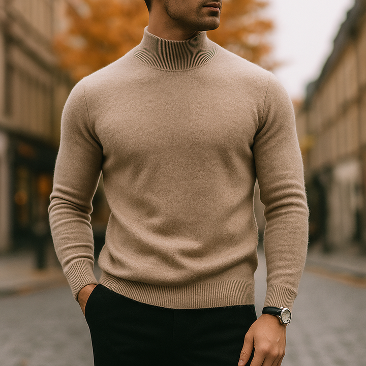 CALDER™|HALF NECK SWEATER