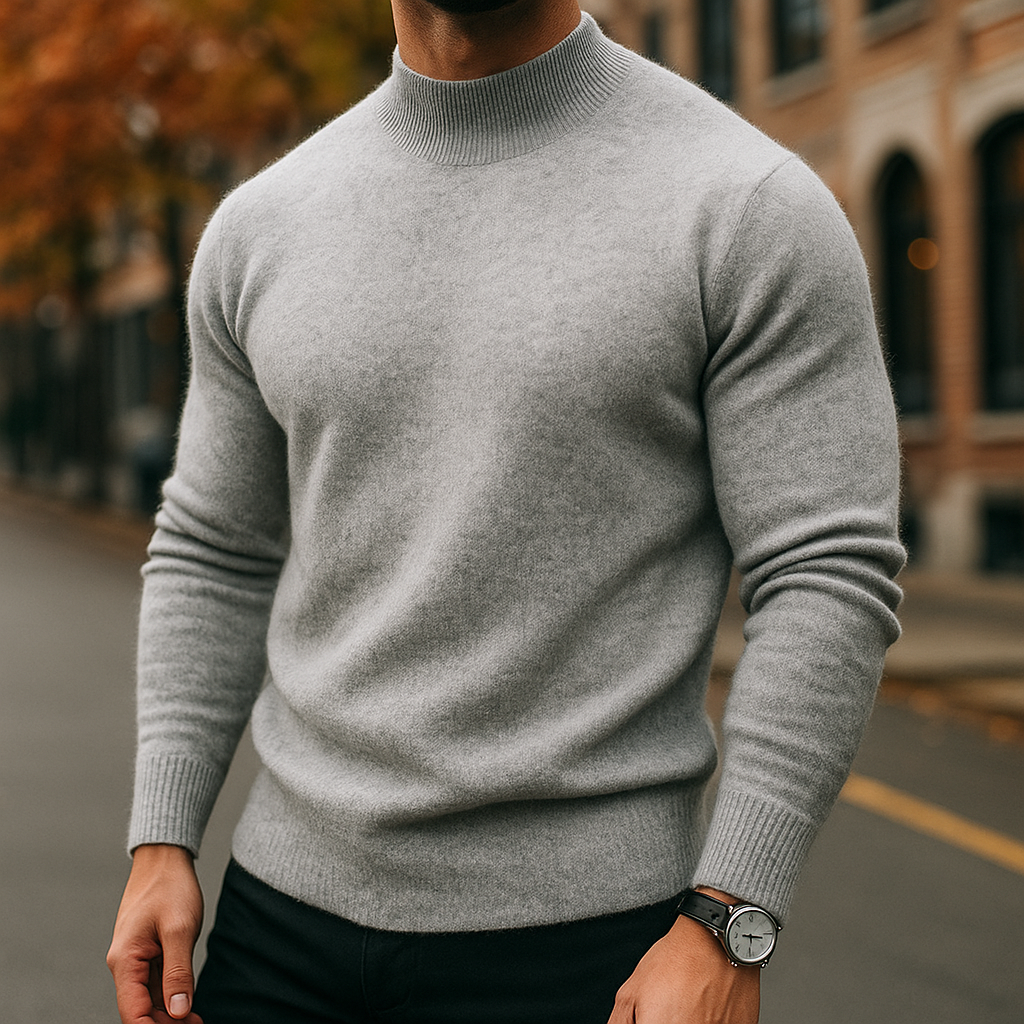 CALDER™|HALF NECK SWEATER