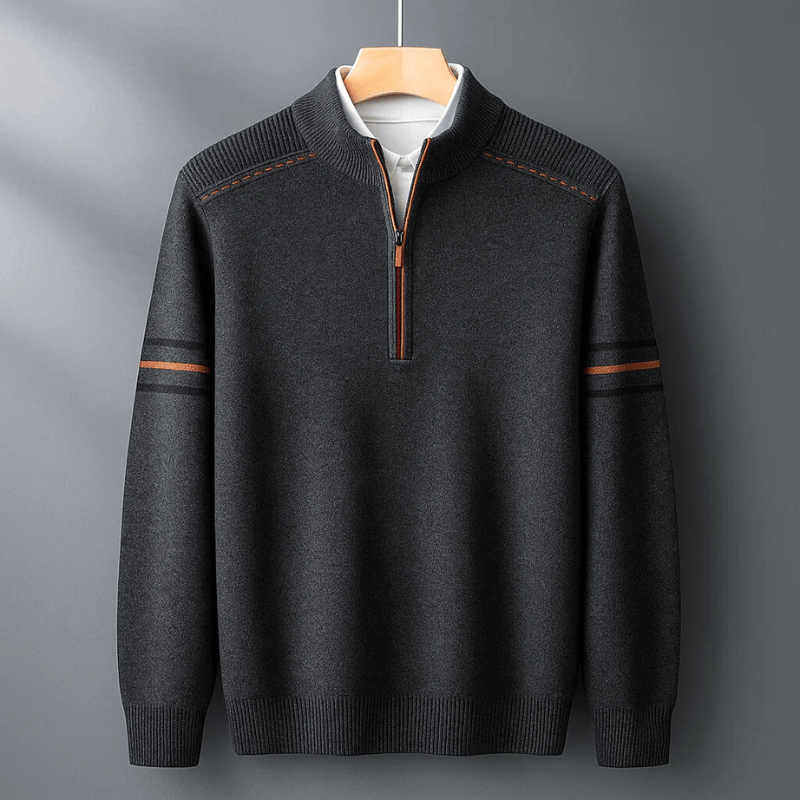 BEN™|HALF ZIP SWEATER
