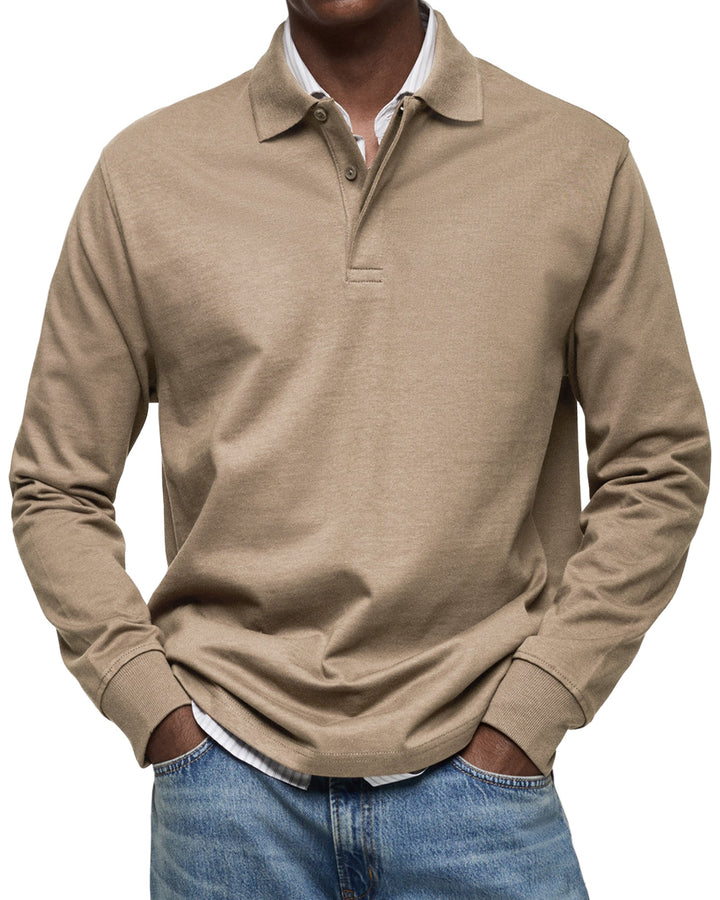 ROUSSEL PARIS | POLO ÉLÉGANT À MANCHES LONGUES POUR HOMME