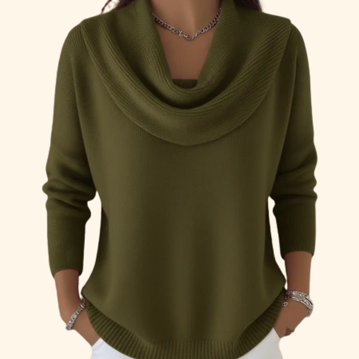 Arlette | Pull Doux à Col Élégant