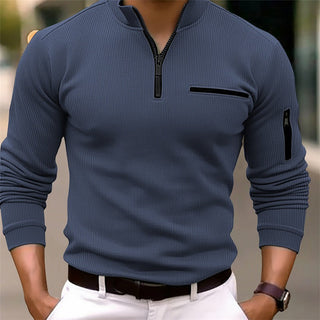 GUSTAV™|ZIP COLLAR SWEATER