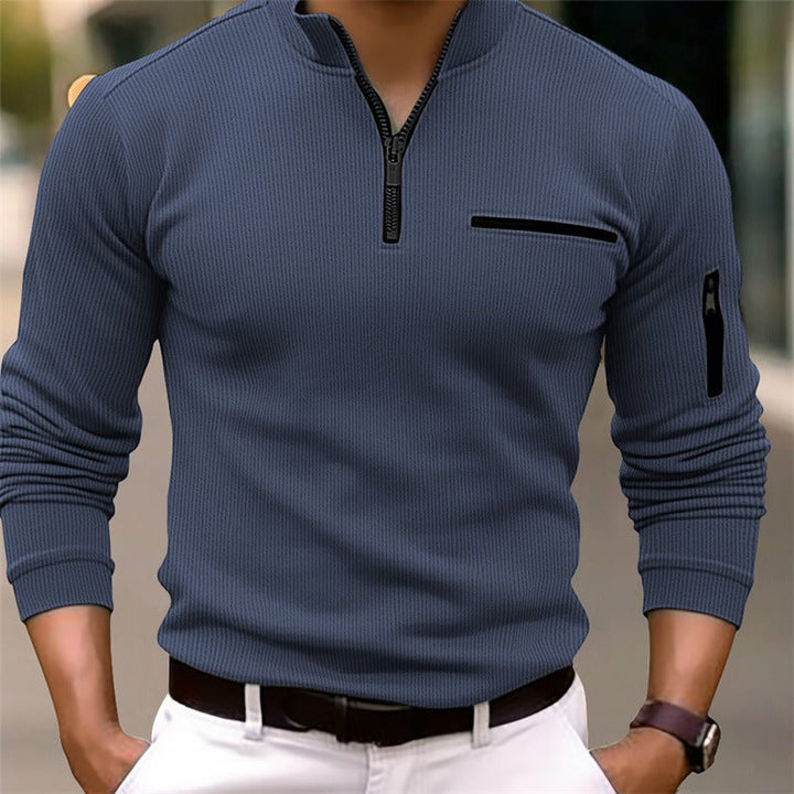 GUSTAV™|ZIP COLLAR SWEATER