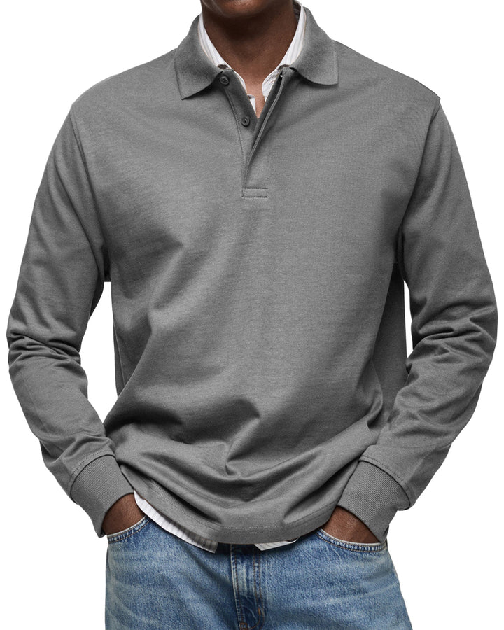 ROUSSEL PARIS | POLO ÉLÉGANT À MANCHES LONGUES POUR HOMME