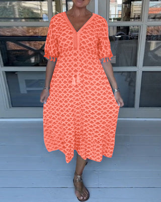 Winona | Robe à Franges en V d&
