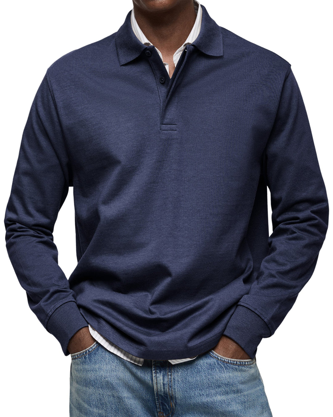 ROUSSEL PARIS | POLO ÉLÉGANT À MANCHES LONGUES POUR HOMME