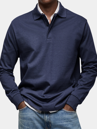 ROUSSEL PARIS | POLO ÉLÉGANT À MANCHES LONGUES POUR HOMME