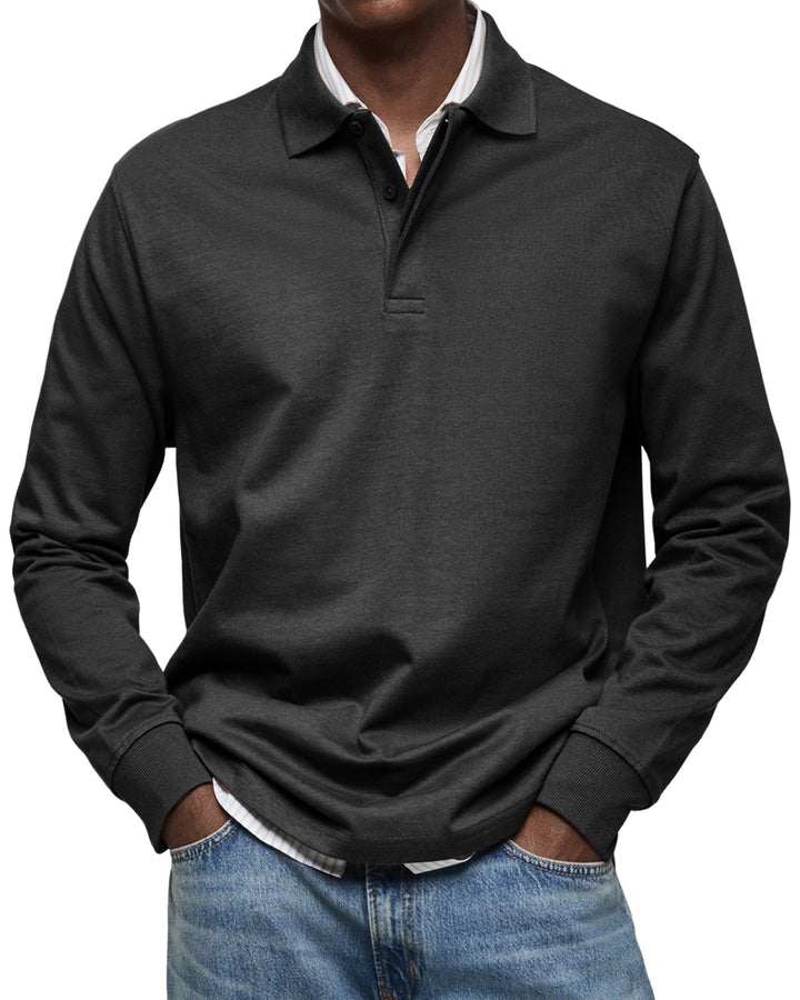 ROUSSEL PARIS | POLO ÉLÉGANT À MANCHES LONGUES POUR HOMME
