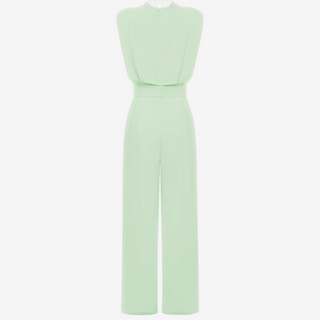 Aries - Elegant Belted Fluid Jumpsuit