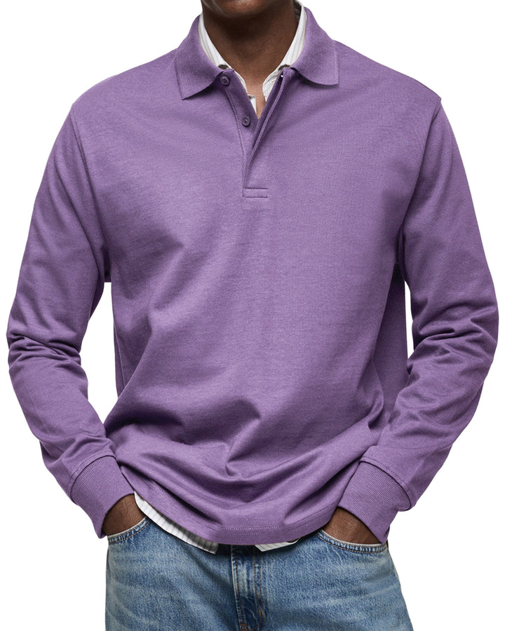 ROUSSEL PARIS | POLO ÉLÉGANT À MANCHES LONGUES POUR HOMME