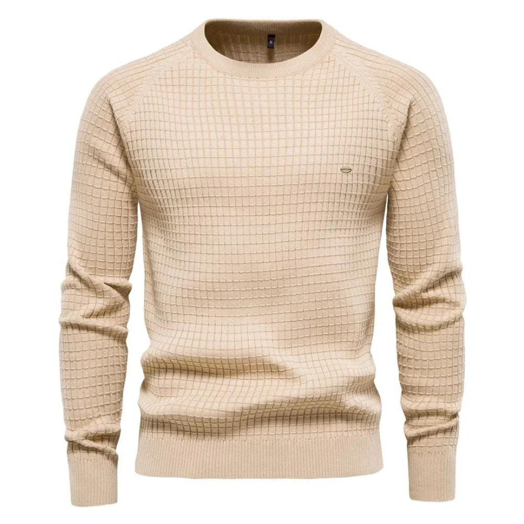 Nick | Pull à col rond avec coupe classique pour hommes