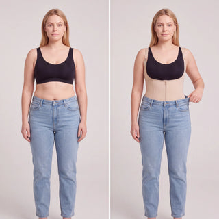 Corrigerende Bodysuit met haakjes en rits