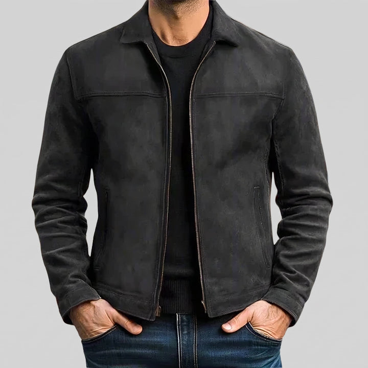 Andre Suede Trucker Jacket