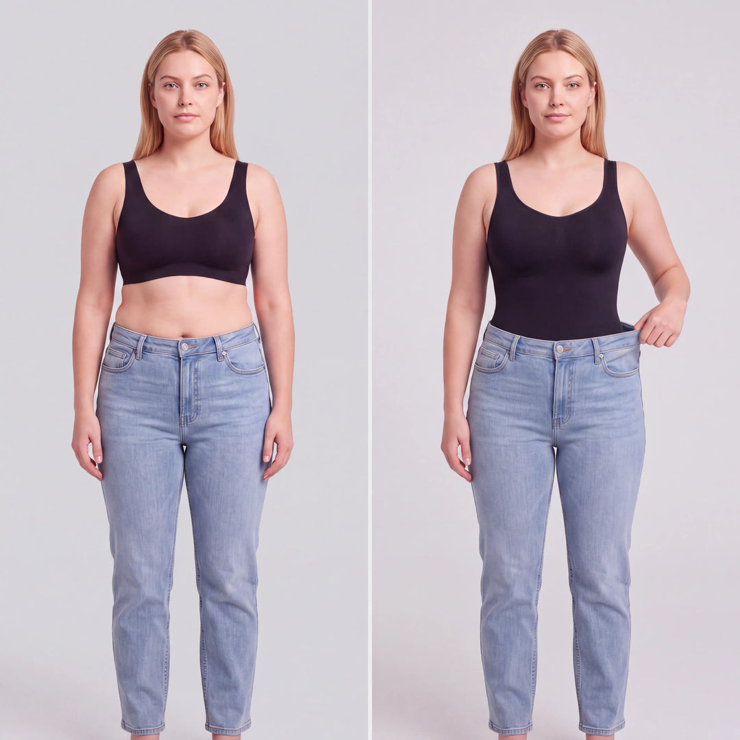 Body gainant sans coutures à larges bretelles avec jambes courtes