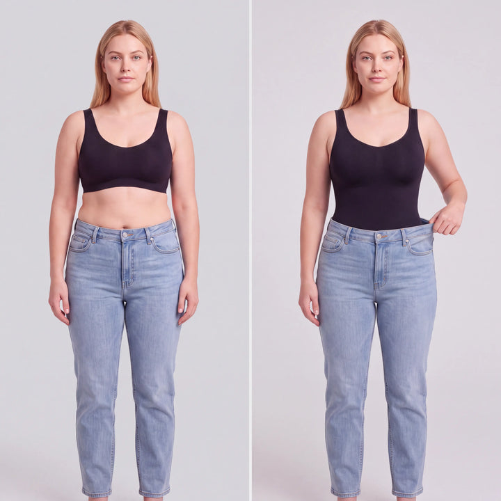 Body gainant sans coutures à larges bretelles avec jambes courtes