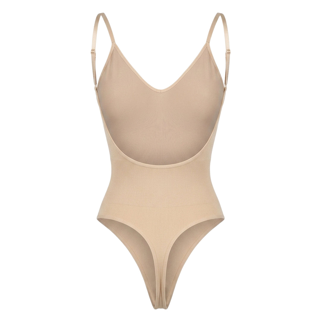 Corrigerende Body met Open Rug en String