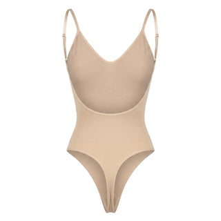 Corrigerende Body met Open Rug en String
