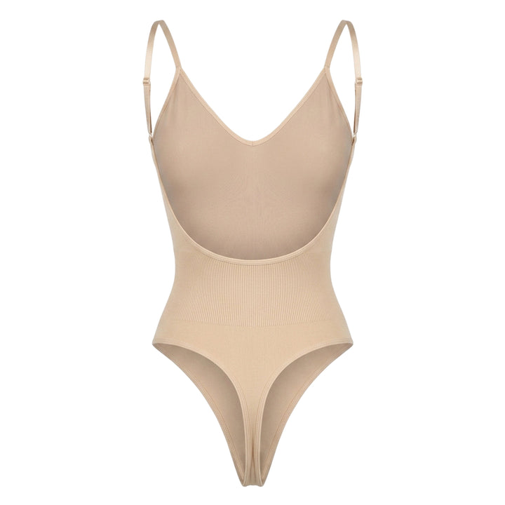 Corrigerende Body met Open Rug en String