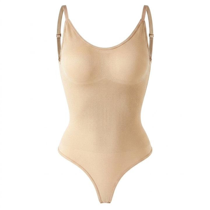 Corrigerende Body met Open Rug en String