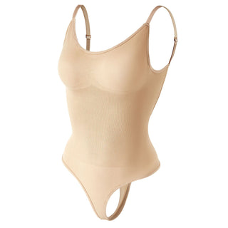Corrigerende Body met Open Rug en String