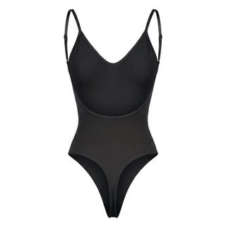 Corrigerende Body met Open Rug en String
