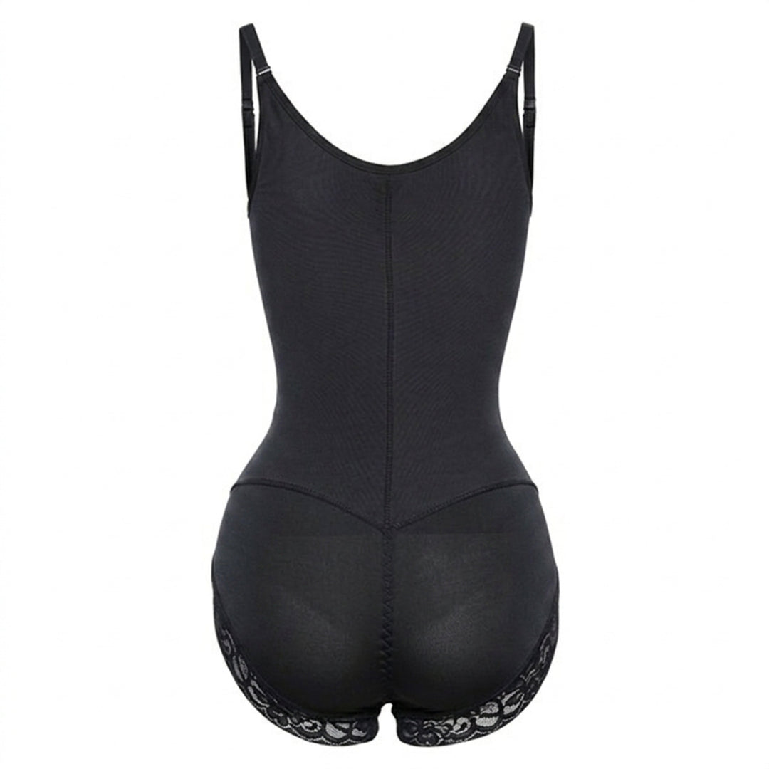 Corrigerende Bodysuit met haakjes en rits - Slip