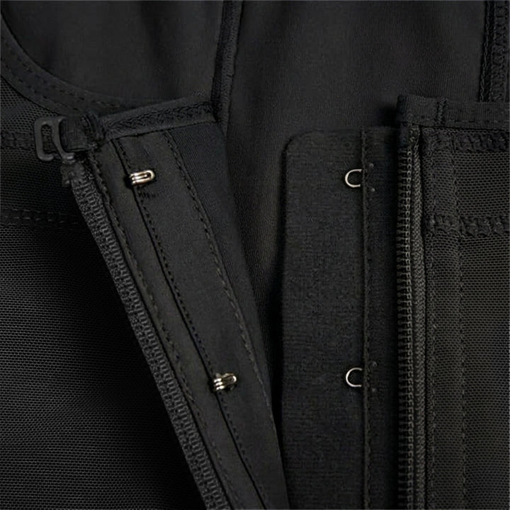Corrigerende Bodysuit met haakjes en rits - Slip