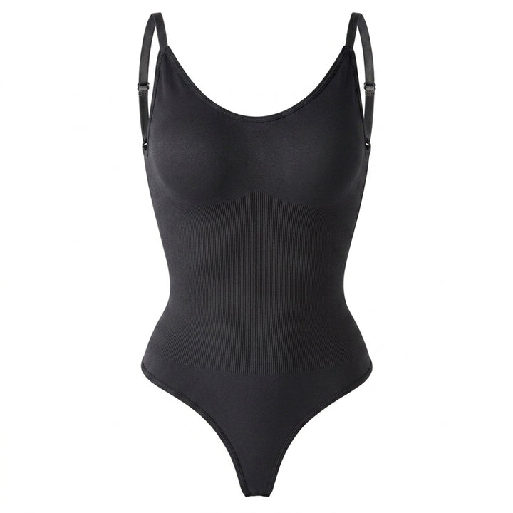 Corrigerende Body met Open Rug en String
