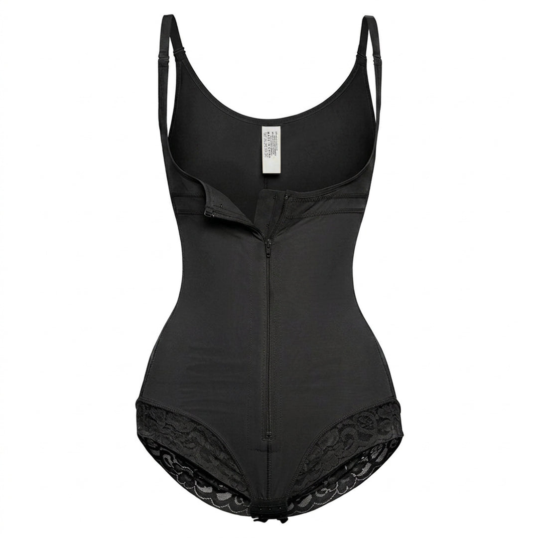 Corrigerende Bodysuit met haakjes en rits - Slip