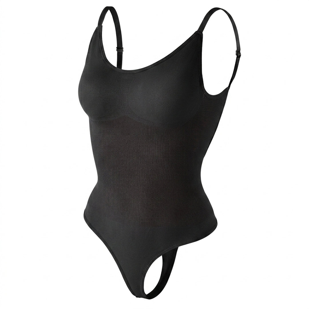 Corrigerende Body met Open Rug en String