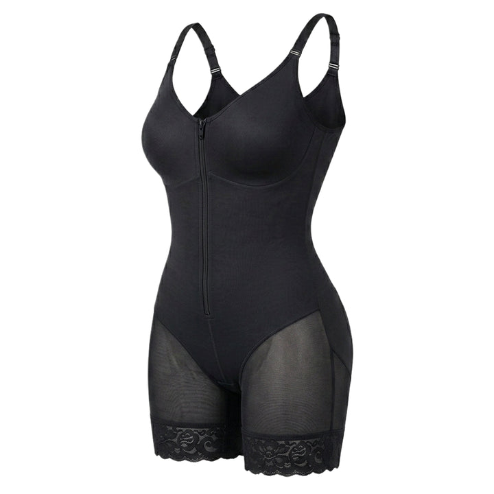 Corrigerende Bodysuit met Ingebouwde BH, Haakjes en Rits