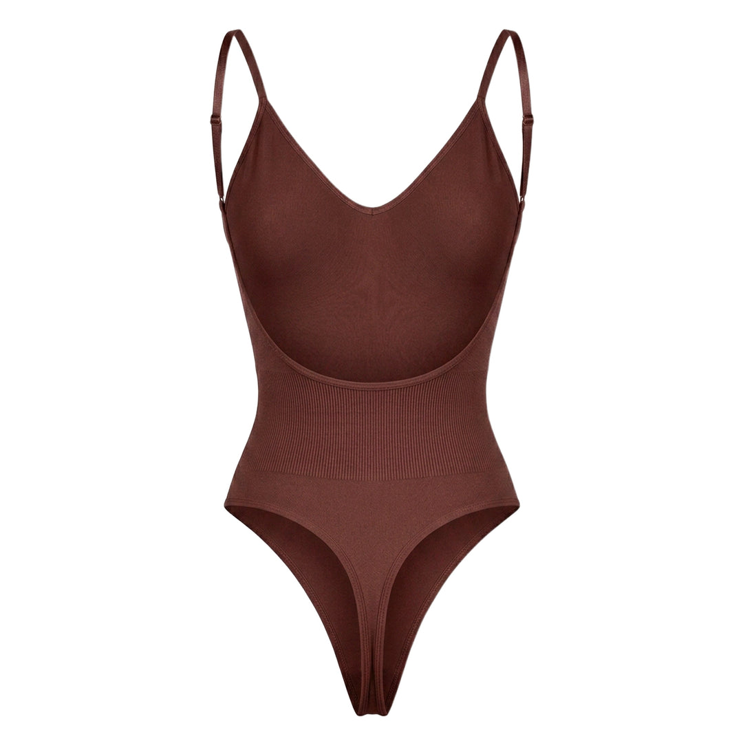 Corrigerende Body met Open Rug en String