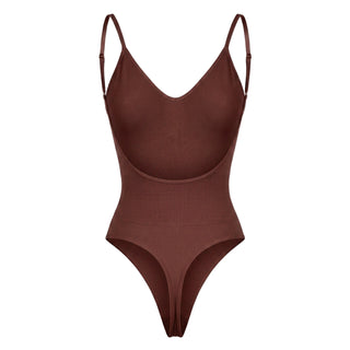 Corrigerende Body met Open Rug en String