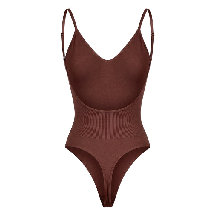 Corrigerende Body met Open Rug en String