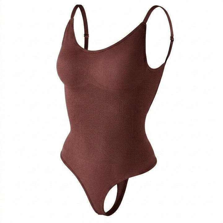 Corrigerende Body met Open Rug en String