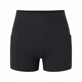 High Waist Sport Short met Telefoonzak