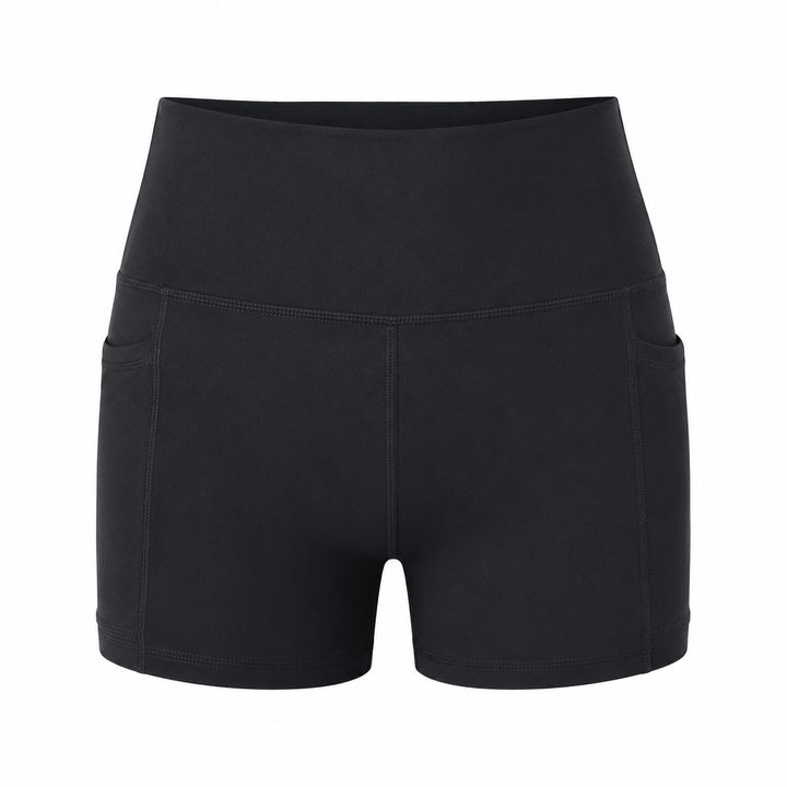High Waist Sport Short met Telefoonzak