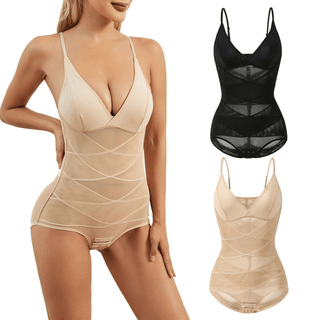 Corrigerende Full Body Bodysuit met Verstelbare Bandjes