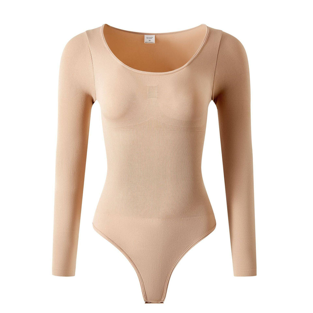 Corrigerende Body met Lange Mouwen en String