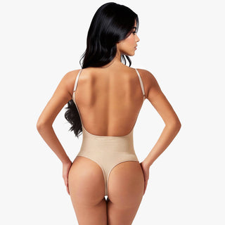Corrigerende Body met Open Rug en String