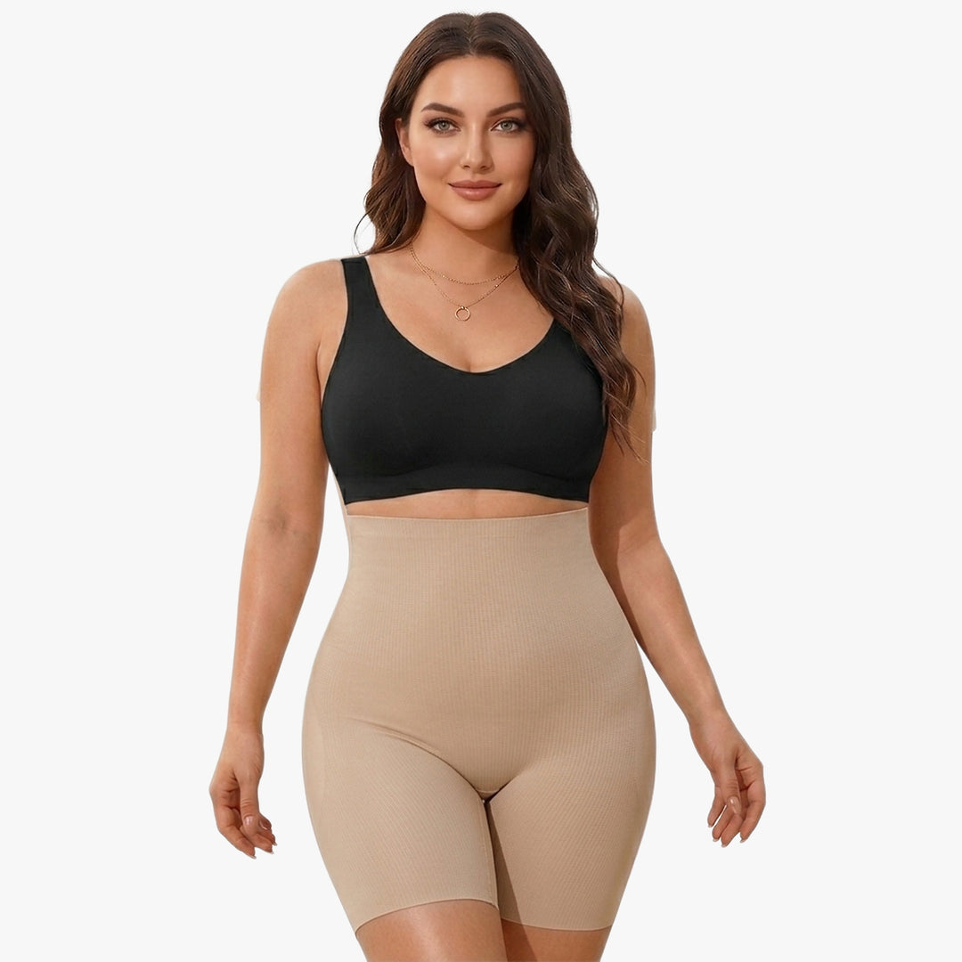 Short gainant taille haute avec coussinets