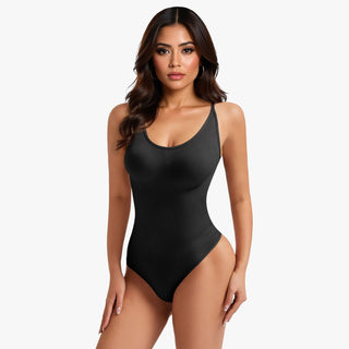 Corrigerende Body met Open Rug en String