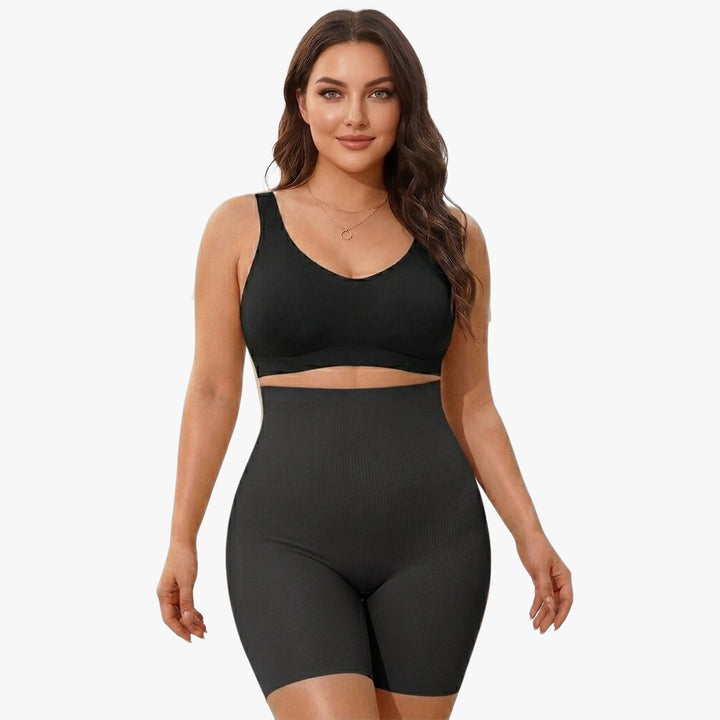 Short gainant taille haute avec coussinets